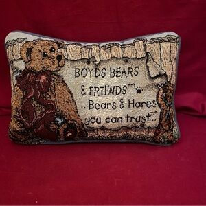 🦄 2 for $10 🦄 Boyds Bears Tapestry Pillow